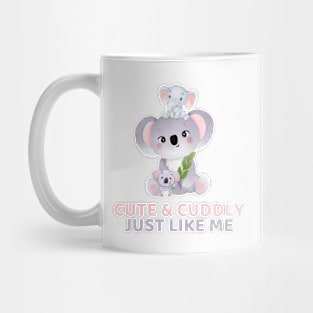 Cute & Cuddly - Baby Koala - Grey Label Mug